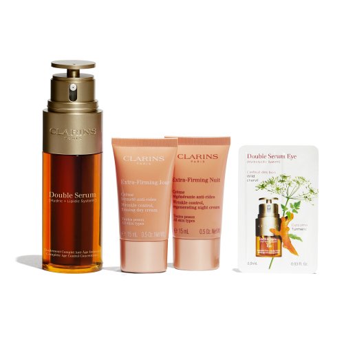 CLARINS Coffret Double Serum Anti Age - 3 Produits + Double CLARINS Coffret Double Serum Anti Age - 3 Produits + Double